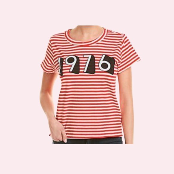 Current/Elliott 'The Boy Tee' 1976 Graphic Tee Size 0 - Picture 1 of 6